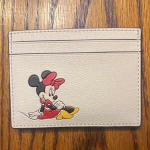 Kate Spade Ivory Card Holder with Gold Logo
